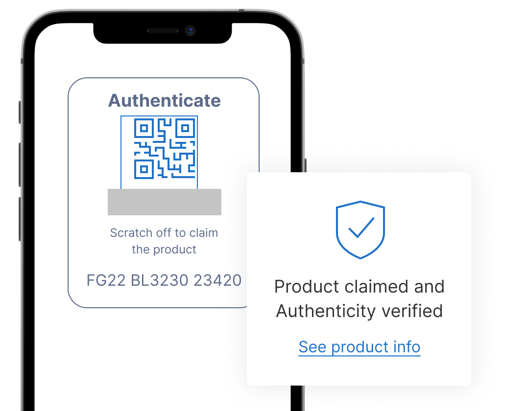 Kezzler authentication technology, allowing a quick verification of a products authenticity.