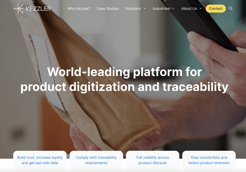 World-leading platform for product digitization and traceability