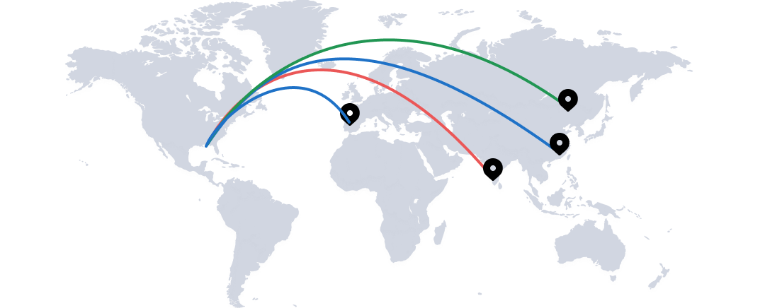 Real world traceability scenarios on map